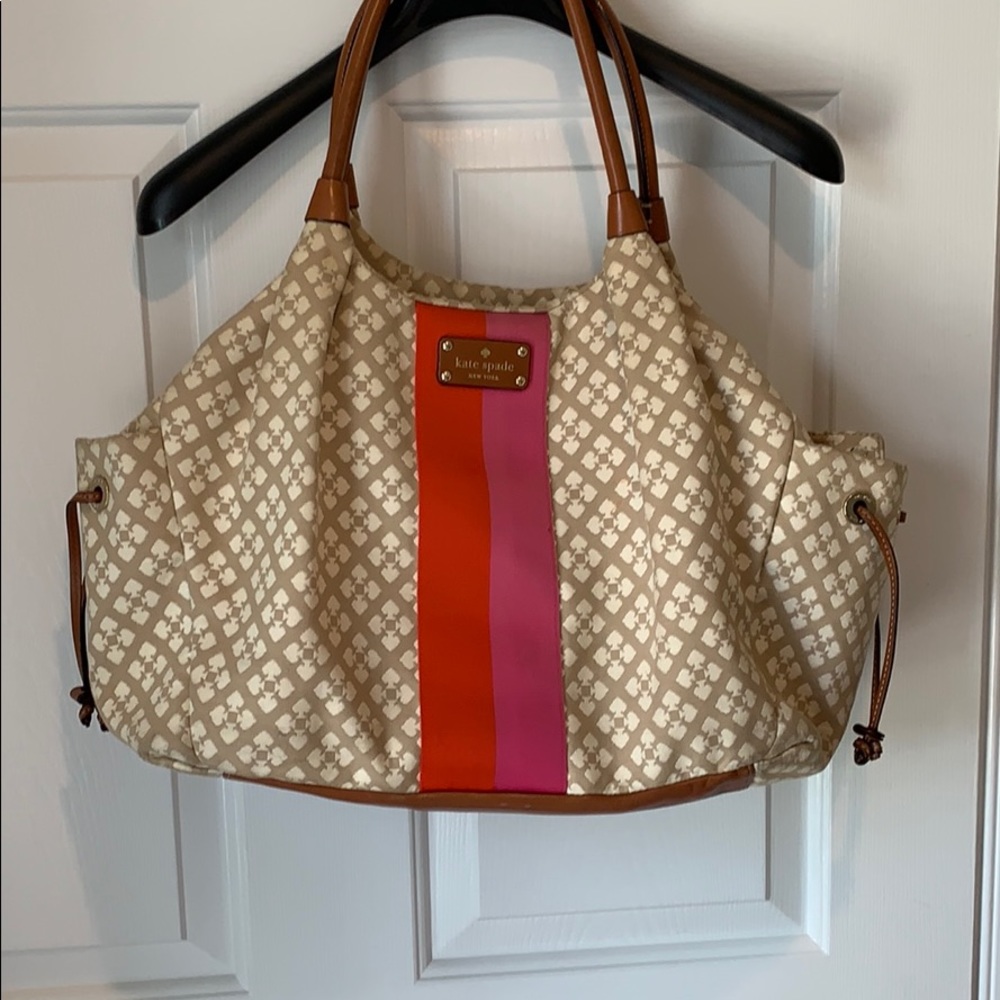 Kate Spade Stevie Diaper Bag in Stucco